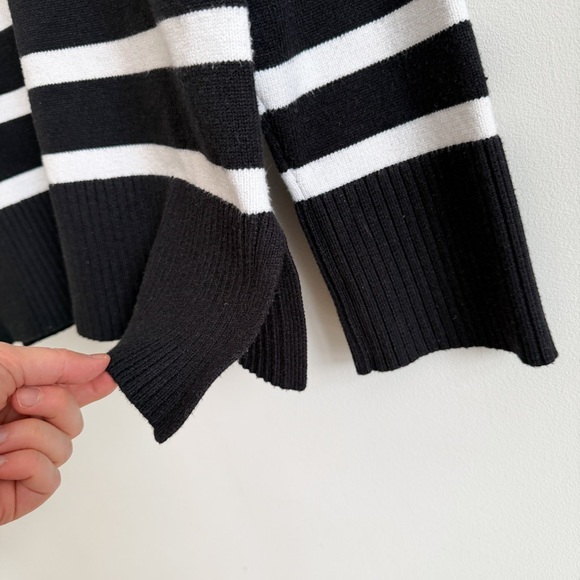 ZARA • Striped Knit Sweater in Black/White - Picture 8 of 12